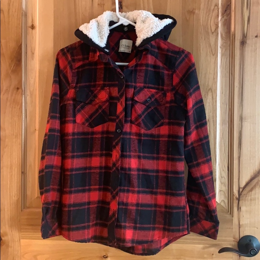 Black and red flannel